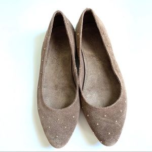 Free People Nebula Suede Studded Flat